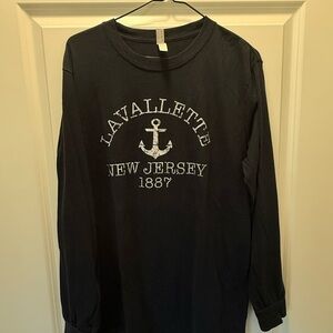 Lavallette New Jersey 1887 blue Long Sleeve Shirt